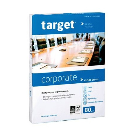 Lot de 5 Ramettes papier blanc TARGET Professional A3 80 g/m² 500 feuilles