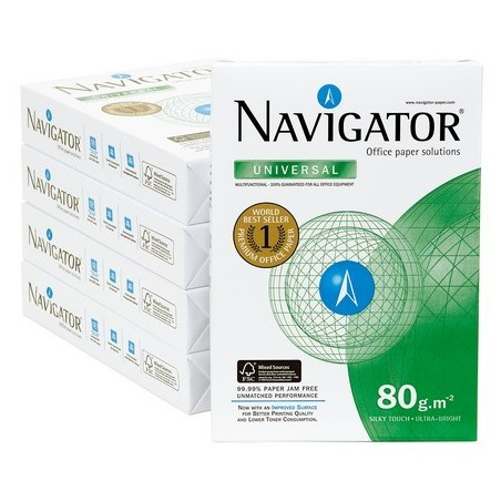 Lot de 5 Ramettes de papier blanc Navigator A3 80g/m² 500 feuilles