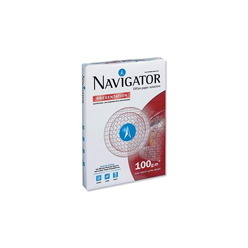 Lot de 4 Ramettes papier blanc Navigator A3 100g/m² 500 feuilles