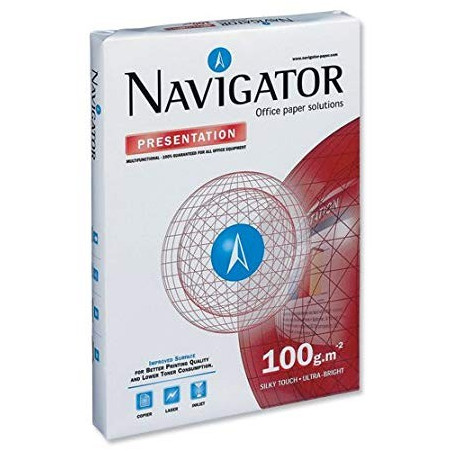 Lot de 4 Ramettes papier blanc Navigator A3 100g/m² 500 feuilles