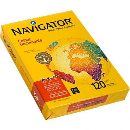 Lot de 4 Ramettes papier blanc Navigator A3 120g/m² 250feuilles