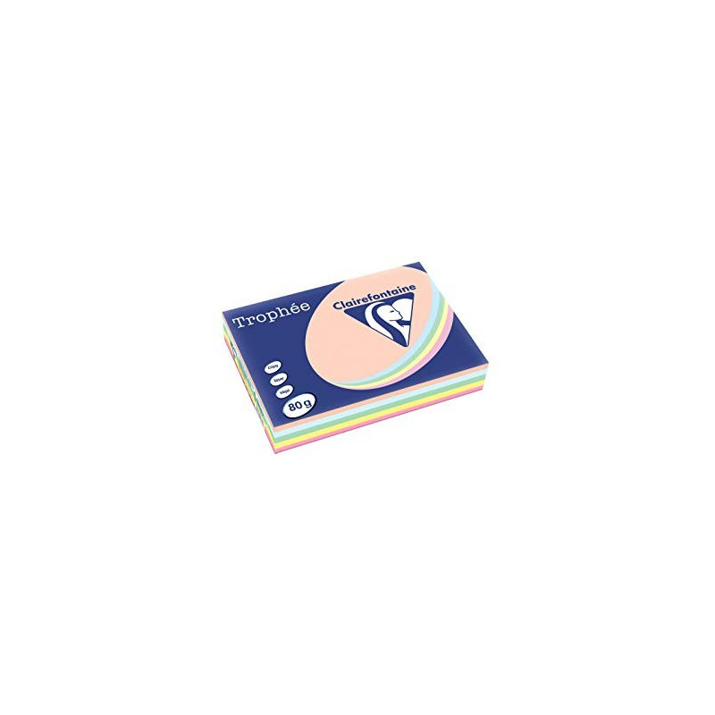 Lot de 5 Ramettes papier TROPHEE assortie A4 80g 500F