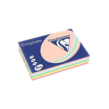 Lot de 4 Ramettes papier TROPHEE assortie A4 160g 250F