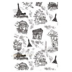  Paquet de 20 feuilles de papier de serviettage Décopatch marron-gris 
