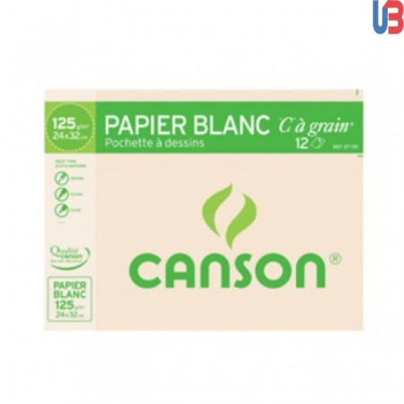  Ramette papier Dessin blanc CANSON 180g A3 30 Feuilles 