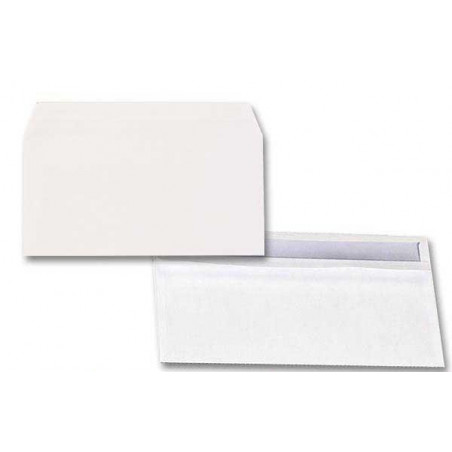  500 Enveloppes YENER 110x220 mm 80g/m² sans fenêtre 