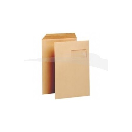  250 Pochettes Kraft vergé Unipapel 90g format (229x324) mm 