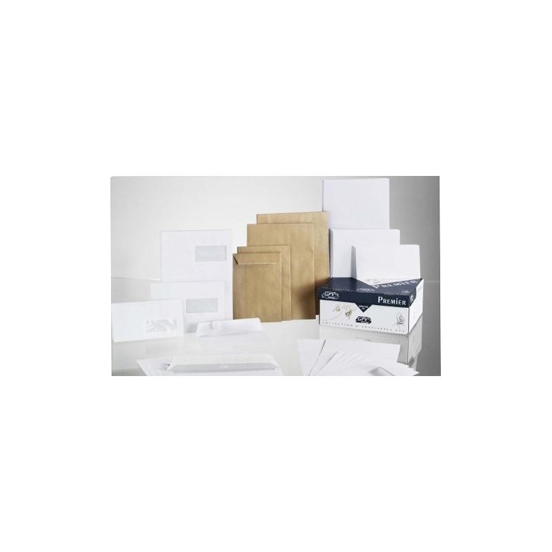  500 Pochettes Krafts GPV BR4 120 x 176 mm 90g/m² sans fenêtre 
