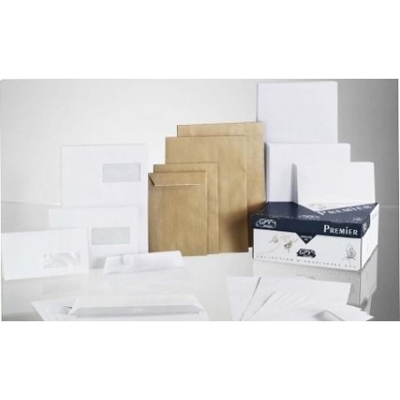  500 Pochettes Krafts GPV BR4 120 x 176 mm 90g/m² sans fenêtre 