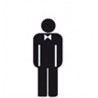  Étiquette de signalisation / Homme 114x114 mm 