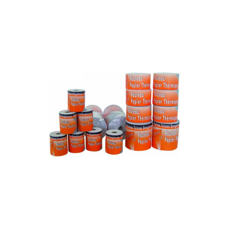  Lot de 10 Rouleaux Papier thermique DUVRAI FT: 57mm Ø48mm 