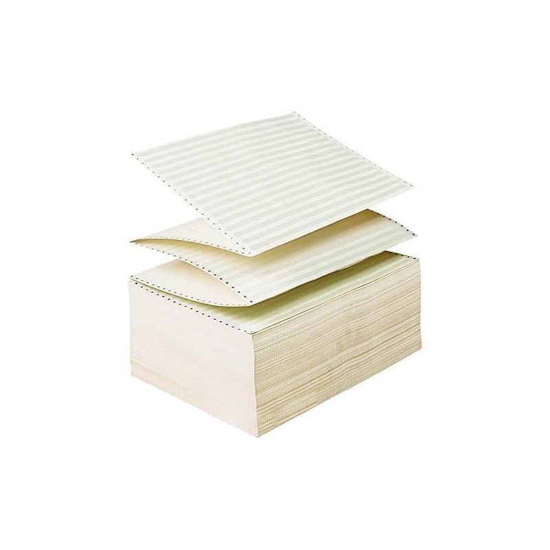  Paquet de 500 listings Zonés autocopiants 132 cl 11" Ft: 38x28cm 3 Exp 