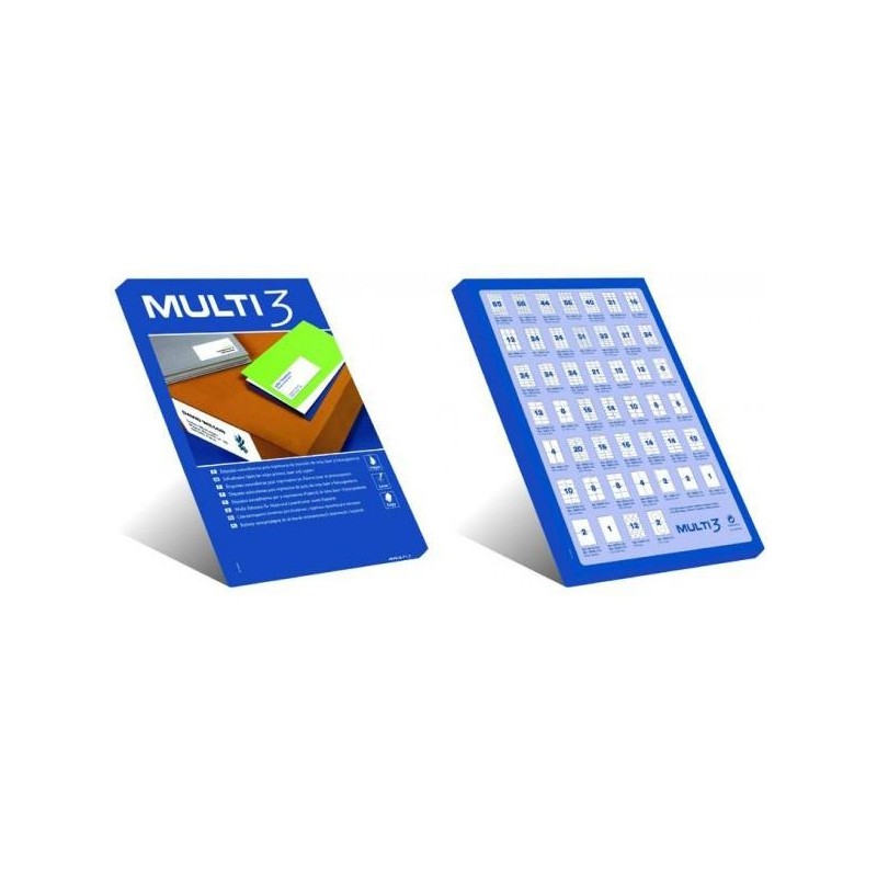 Etiquettes adhesives mixtes "Multi3" 100 feuilles A4 Divers formats