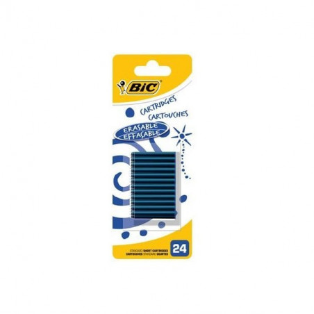  Boîte de 24 cartouches standard courtes BIC pour stylo plume 2 Coloris au choix 