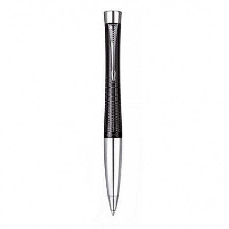 Stylo bille Parker Urban Prémium ébène métal attributs chromes 