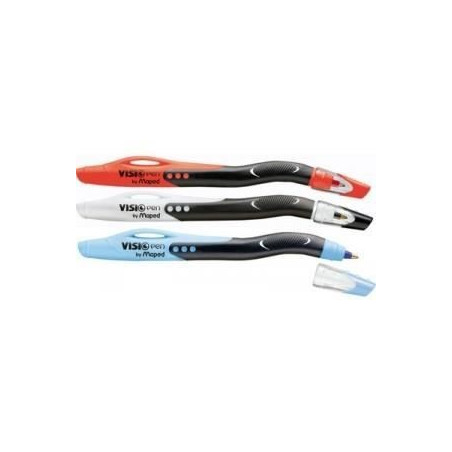  Stylo bille MAPED Visio pen pour gaucher Rouge 