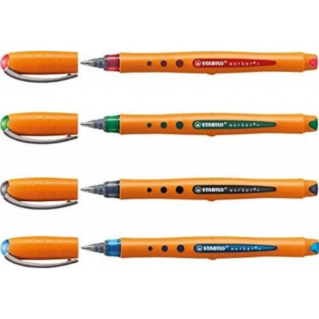  Boite de 10 Rollers STABILO bionic worker 4 Coloris au choix 