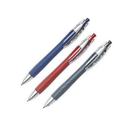  boite de 36 stylos encre Gel BIC ReAction couleurs assorties Noir/Bleu 