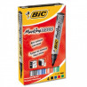  boite de 4 marqueurs Permanents BIC 2000 Conical (Couleurs assorties) 