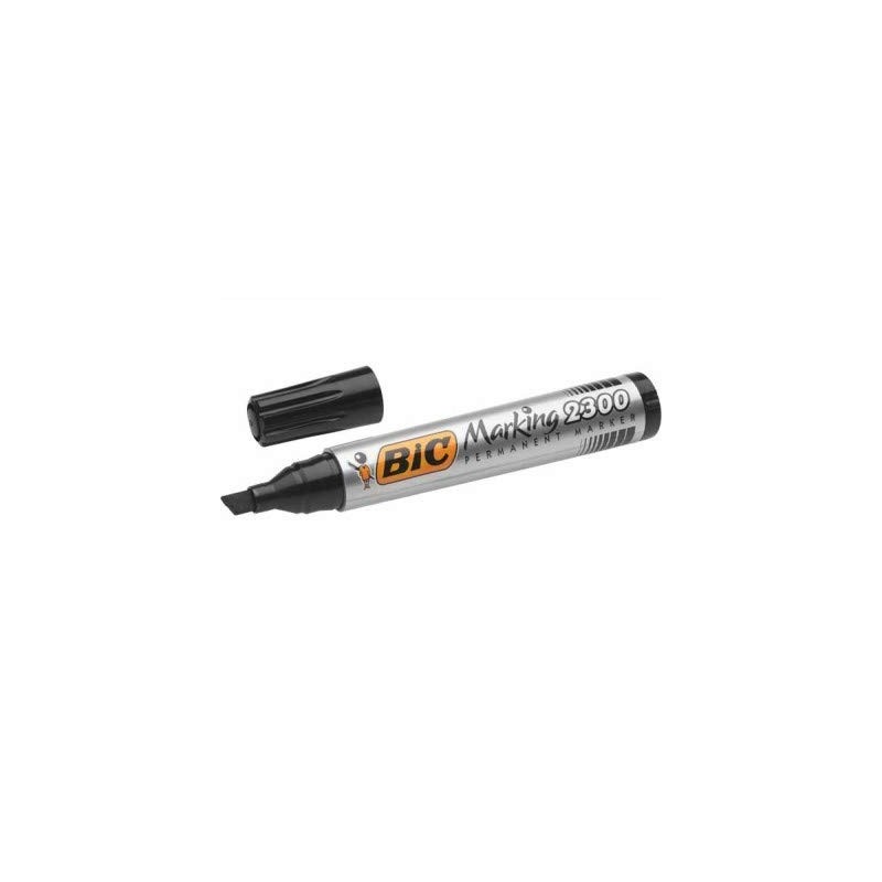  boite de 12 marqueurs Permanents BIC 2300 Chisel 4 Coloris au choix 