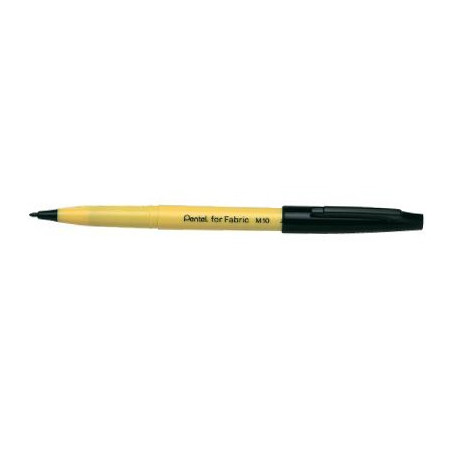  Boite de 12 Marqueurs pour Tissus PENTEL Pointe 2mm (Noir) 