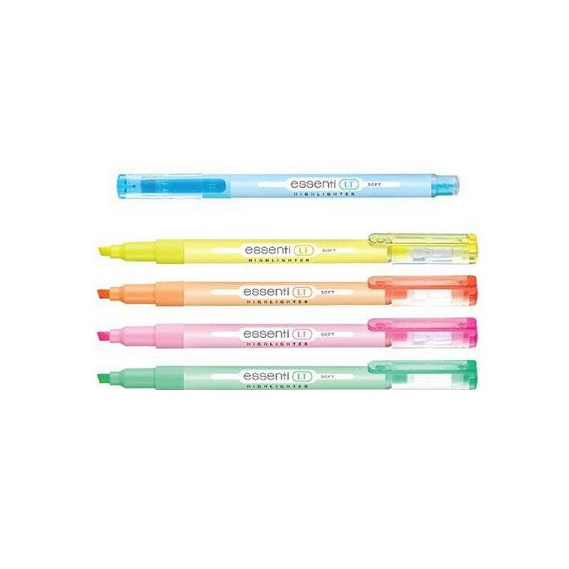  Boite de 12 Fluorescents Monami Essenti Soft 