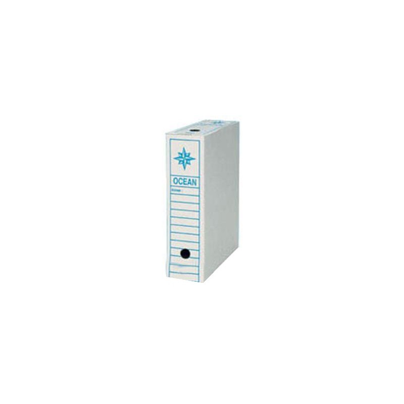  Lot de 10 Boites d'archives en carton Ocean Dos 80 mm A4 