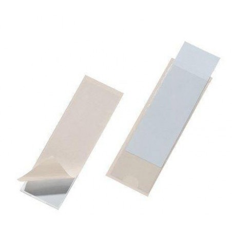 10 Portes-Etiquettes adhesifs pour Dos de classeurs