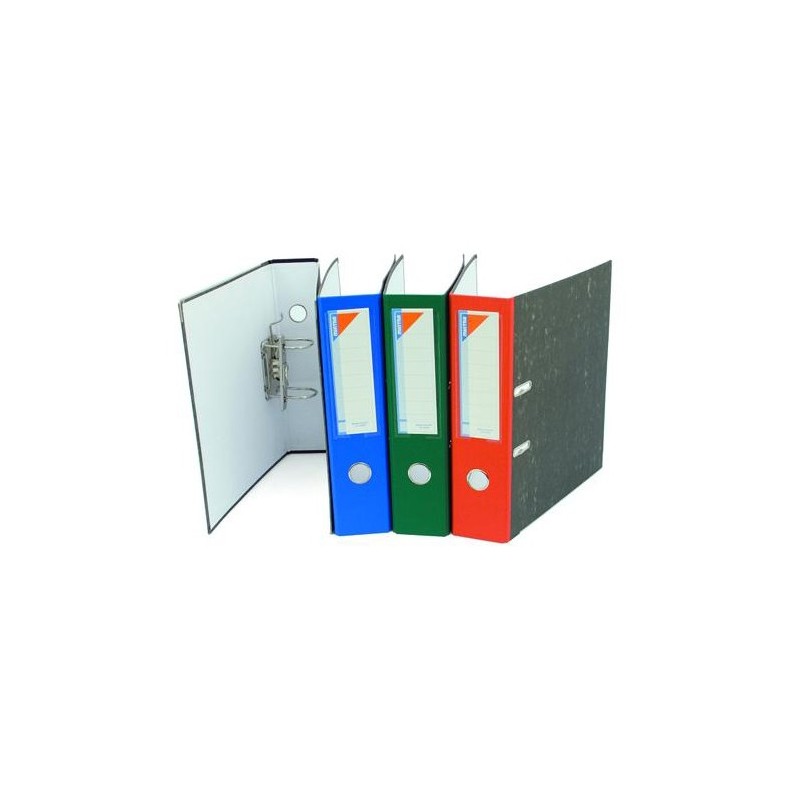  Lot de 5 Classeur à levier A4 MINTRA Marbré Dos 80 mm (Ass) 