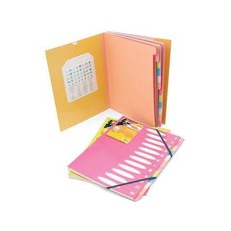  Lot de 5 trieurs Mintra pour papier A4 12 positions. 