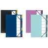  Lot de 6 Trieurs Dos extensible et fenêtres découpées Exacompta 7 Divisions (Ass: 6coul) 