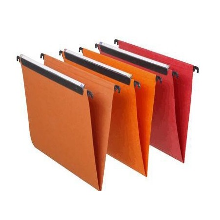 Lot de 25 Dossiers suspendus Kraft orange SICLA 330 (pour Tiroir)