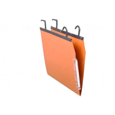  Lot de 25 Dossiers suspendus Kraft orange SICLA tube 25 pour armoire 
