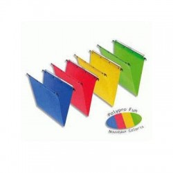  Lot de 25 Dossiers suspendus en poly 5/10e 380 mm pour armoire 