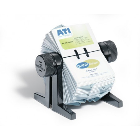  Fichier Rotatif de classement pour 400 cartes de visite DURABLE Visifix Flip noir 