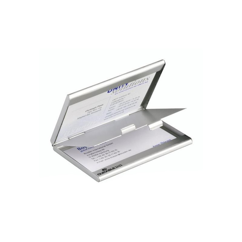  Étui pour cartes de visite DURABLE "BUSINESS CARD BOX DUO" 