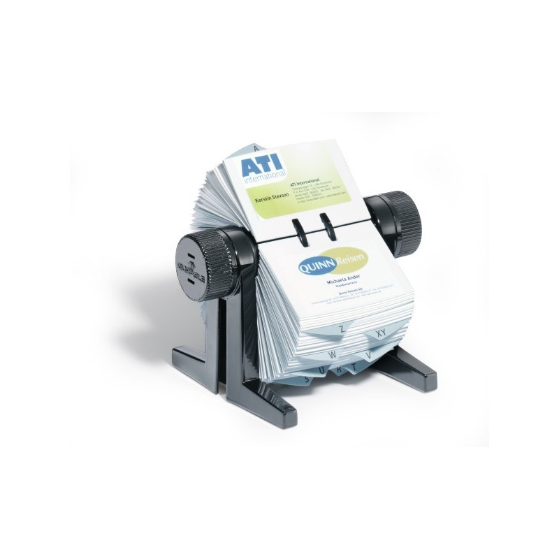  Fichier Rotatif de classement pour 400 cartes de visite DURABLE Visifix Flip noir 
