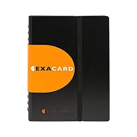  Porte cartes de visite détachable Exacompta 120 cartes avec index alphabétique 