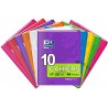 Lot de 10 Cahiers piqués OXFORD 96 pages 17 x 22 cm Couleurs assorties