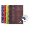  Lot de 5 cahiers à spirales Bind’O Block 240 P perforées 4 trous 22,5x29,7cm 90g/m² Col Ass 