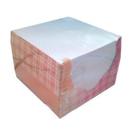  Lot de 6 Bloc-cube 95 x 95 x 95 mm Blanc 500 feuillets 