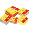  Cube de 4 Blocs de notes repositionnables Apli-Notes 75x75 mm 4 Coul Fluo 