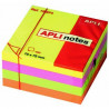  Lot de 12 Blocs de notes repositionnables Apli-Notes 75x75 mm jaune pastel 