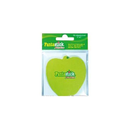  Lot de 12 blocs de 50 notes repositionnables Fluor Apple Fantastick 