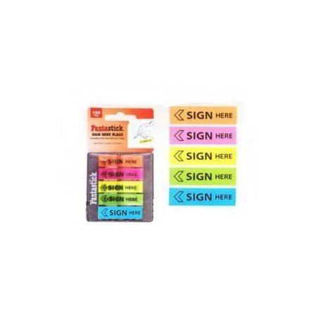  Boîte de 150 index Fantastick 45 X 12 mm 5 Couleurs assorties 