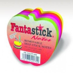  Lot de 6 blocs de 400 notes repositionnables Fluo Apple Fantastick 