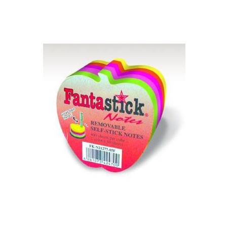 Lot de 6 blocs de 400 notes repositionnables Fluo Apple Fantastick 
