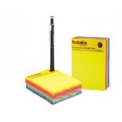  Bloc de 280 notes repositionnables Fantastick 76x101 mm avec bouchon stylo 7 Coul assorties 