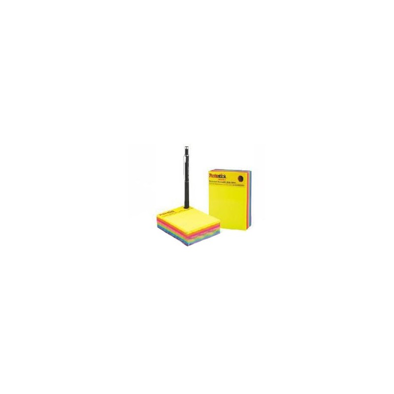  Bloc de 280 notes repositionnables Fantastick 76x101 mm avec bouchon stylo 7 Coul assorties 