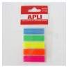  Lot de 5 pochettes de 50 index APLI auto-adhésifs 12x45 mm Coloris fluos 